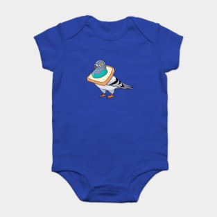 NYC Bread Pigeon Baby Bodysuit